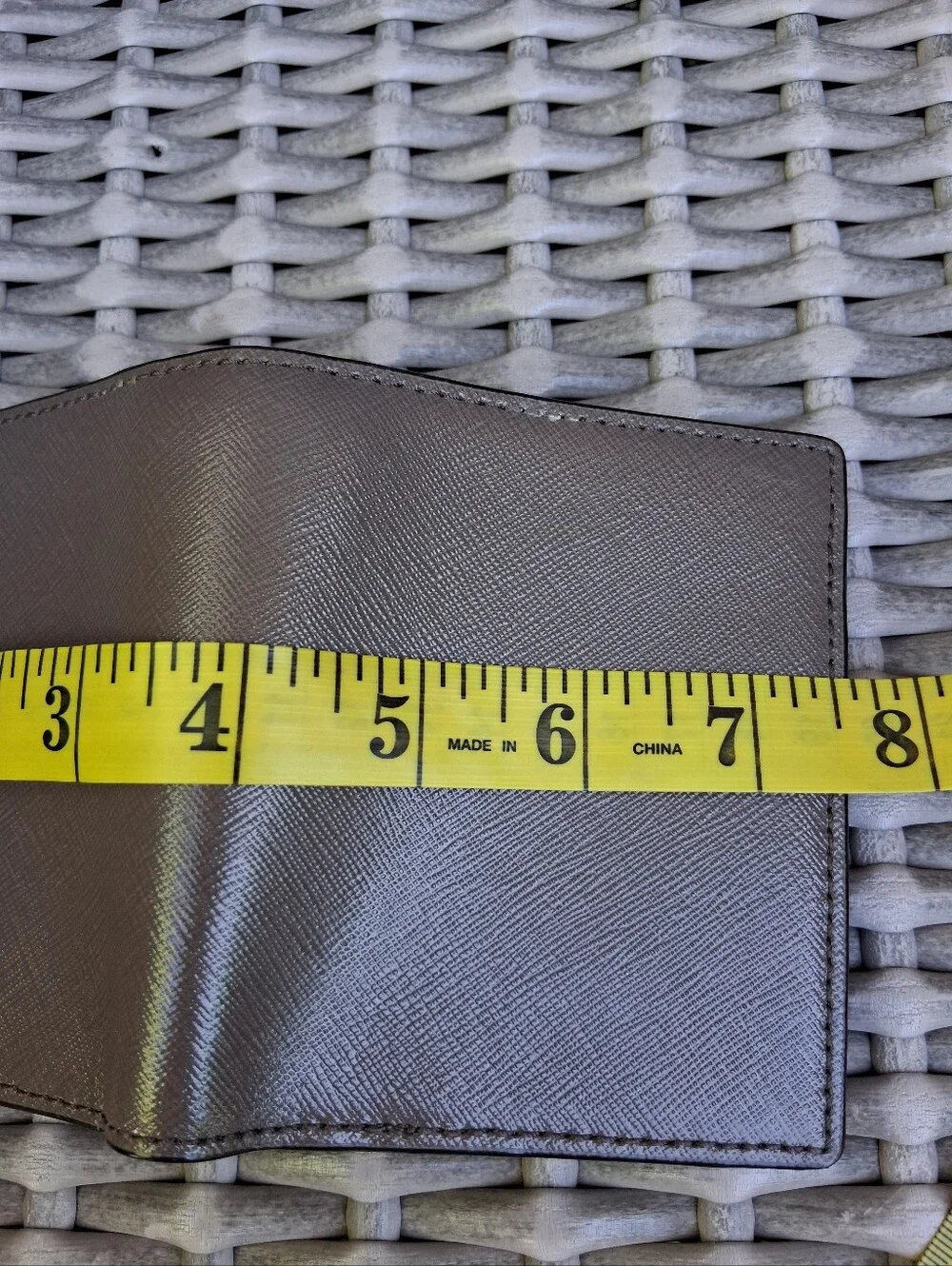 NEW Michael Kors Brown Saffiano Leather Wallet with Silver Logo